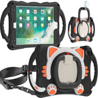 For iPad 9.7 2018 / 2017 / Air / Air 2 / Pro 9.7 / Black Orange