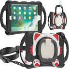 For iPad 9.7 2018 / 2017 / Air / Air 2 / Pro 9.7 / Black Red