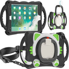 For iPad 9.7 2018 / 2017 / Air / Air 2 / Pro 9.7 / Black Green