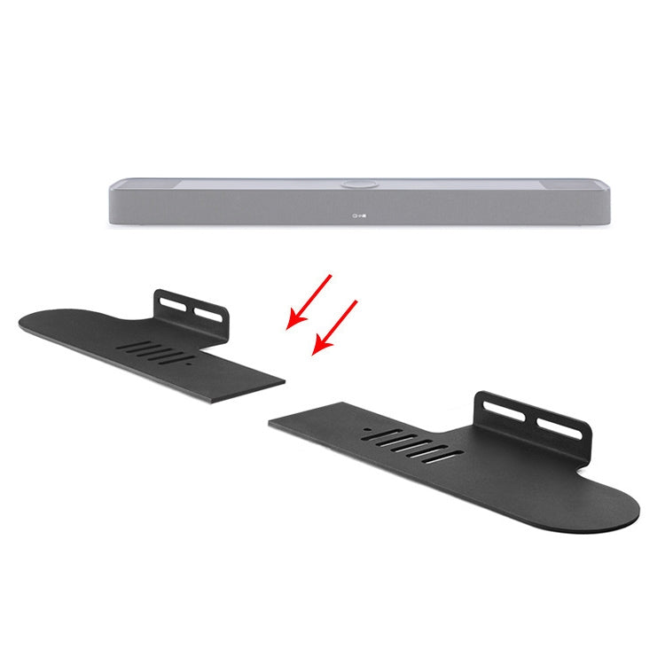 Split Sound Bar Wall-mount Bracket, For Xiaomi Redmi Speaker, For Harman/Kardon ENCHANT, For Sony HT-CT800 / HT-Z9F, For Yamaha YAS-107 / YAS-108 / YAS-109 / YAS-207 / YAS-408, For Xiaodu Soundbar, For JY AUDIO A9K, For Sony HT-MT300 / HT-S200F