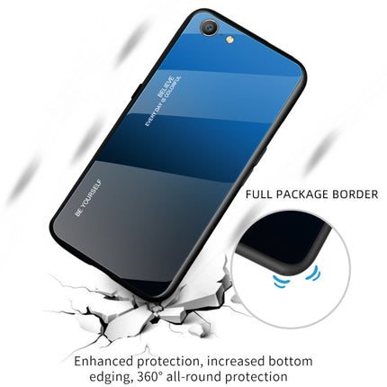Gradient Color Glass Case, For OPPO A57 / A39, For OPPO Reno Z, For Galaxy A7 (2018)