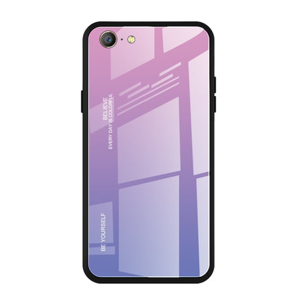 Gradient Color Glass Case, For OPPO A57 / A39, For OPPO Reno Z, For Galaxy A7 (2018)