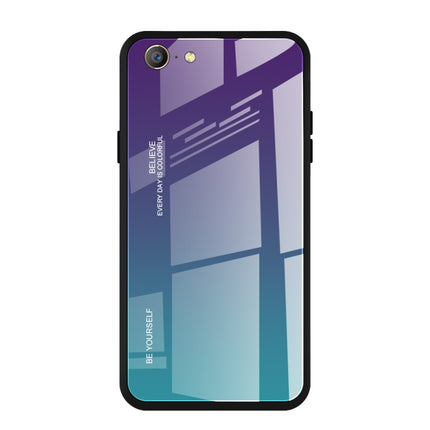 Gradient Color Glass Case, For OPPO A57 / A39, For OPPO Reno Z, For Galaxy A7 (2018)
