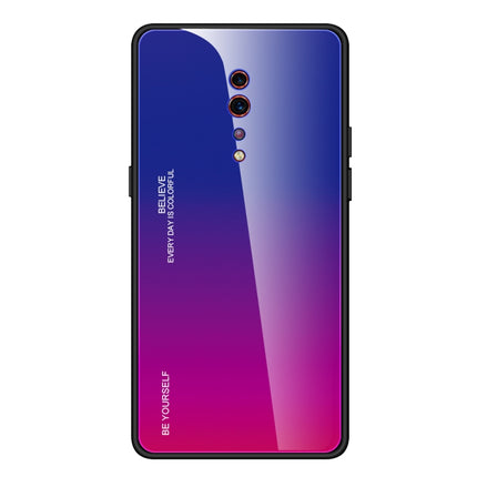 Gradient Color Glass Case, For OPPO A57 / A39, For OPPO Reno Z, For Galaxy A7 (2018)