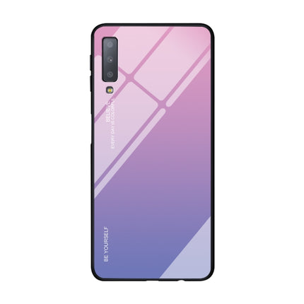 Gradient Color Glass Case, For OPPO A57 / A39, For OPPO Reno Z, For Galaxy A7 (2018)