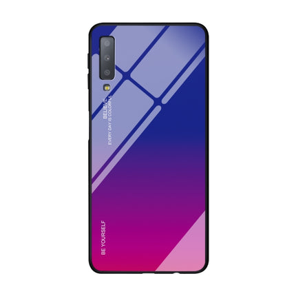 Gradient Color Glass Case, For OPPO A57 / A39, For OPPO Reno Z, For Galaxy A7 (2018)