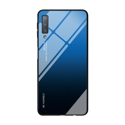 Gradient Color Glass Case, For OPPO A57 / A39, For OPPO Reno Z, For Galaxy A7 (2018)