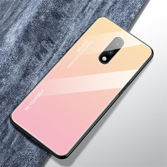 Gradient Color Glass Case, For OnePlus 7, For OPPO A9 (2020), For OPPO F3, For OPPO F5