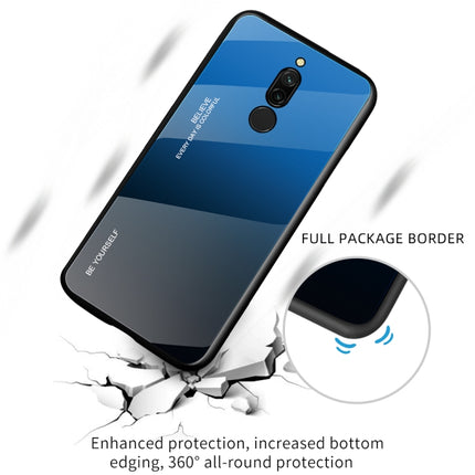 Gradient Color Glass Case, For Xiaomi Redmi 8, For Xiaomi Redmi 8A, For Xiaomi Redmi Note 8T