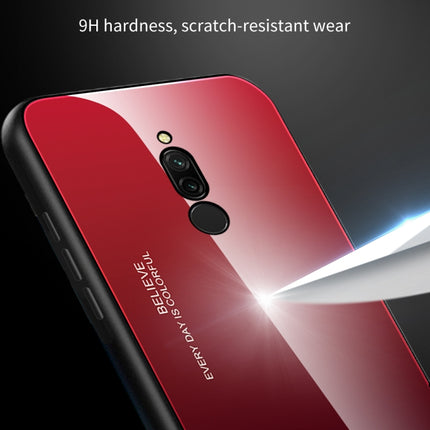 Gradient Color Glass Case, For Xiaomi Redmi 8, For Xiaomi Redmi 8A, For Xiaomi Redmi Note 8T
