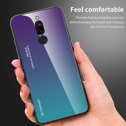 Gradient Color Glass Case, For Xiaomi Redmi 8, For Xiaomi Redmi 8A, For Xiaomi Redmi Note 8T
