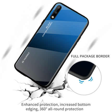 Gradient Color Glass Case, For Huawei Enjoy 10, For Galaxy A90 5G, For Xiaomi Mi CC9 Pro