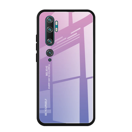 Gradient Color Glass Case, For Huawei Enjoy 10, For Galaxy A90 5G, For Xiaomi Mi CC9 Pro