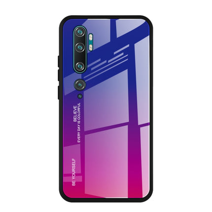 Gradient Color Glass Case, For Huawei Enjoy 10, For Galaxy A90 5G, For Xiaomi Mi CC9 Pro