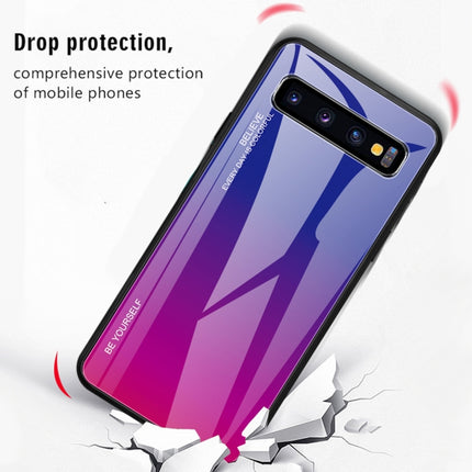 Gradient Color Glass Case, For Galaxy S10 5G, For Xiaomi Mi CC9e, For iPhone SE 2022 / SE 2020 / 8 / 7