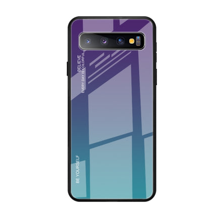Gradient Color Glass Case, For Galaxy S10 5G, For Xiaomi Mi CC9e, For iPhone SE 2022 / SE 2020 / 8 / 7
