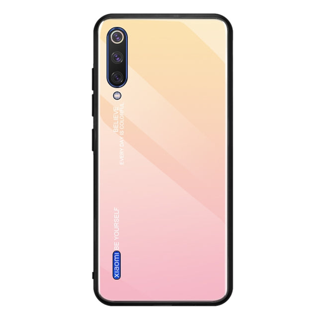 Gradient Color Glass Case, For Galaxy S10 5G, For Xiaomi Mi CC9e, For iPhone SE 2022 / SE 2020 / 8 / 7