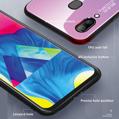 Gradient Color Glass Case, For Galaxy A30, For Galaxy A50, For Galaxy A60