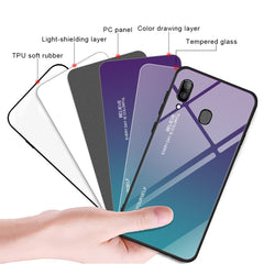 Gradient Color Glass Case, For Galaxy A30, For Galaxy A50, For Galaxy A60