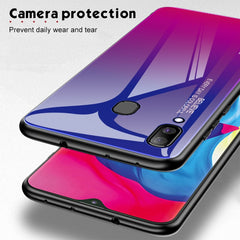 Gradient Color Glass Case, For Galaxy A30, For Galaxy A50, For Galaxy A60