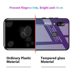 Gradient Color Glass Case, For Galaxy A30, For Galaxy A50, For Galaxy A60