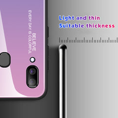 Gradient Color Glass Case, For Galaxy A30, For Galaxy A50, For Galaxy A60