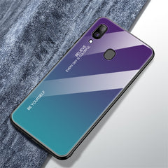 Gradient Color Glass Case, For Galaxy A30, For Galaxy A50, For Galaxy A60