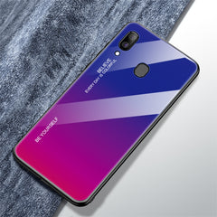 Gradient Color Glass Case, For Galaxy A30, For Galaxy A50, For Galaxy A60