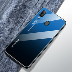 Gradient Color Glass Case, For Galaxy A30, For Galaxy A50, For Galaxy A60