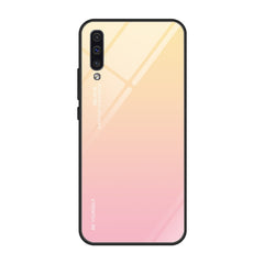 Gradient Color Glass Case, For Galaxy A30, For Galaxy A50, For Galaxy A60