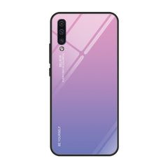Gradient Color Glass Case, For Galaxy A30, For Galaxy A50, For Galaxy A60