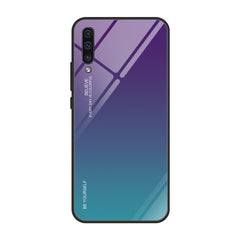 Gradient Color Glass Case, For Galaxy A30, For Galaxy A50, For Galaxy A60