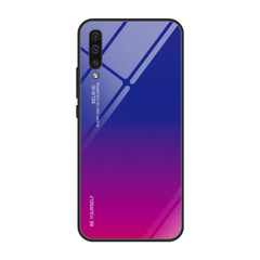 Gradient Color Glass Case, For Galaxy A30, For Galaxy A50, For Galaxy A60
