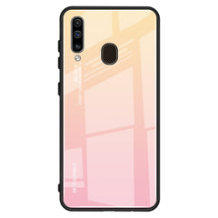 Gradient Color Glass Case, For Galaxy A30, For Galaxy A50, For Galaxy A60