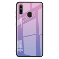 Gradient Color Glass Case, For Galaxy A30, For Galaxy A50, For Galaxy A60