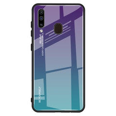 Gradient Color Glass Case, For Galaxy A30, For Galaxy A50, For Galaxy A60