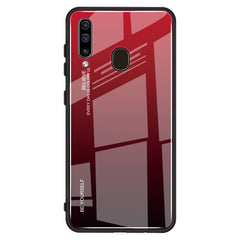 Gradient Color Glass Case, For Galaxy A30, For Galaxy A50, For Galaxy A60