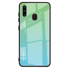 Gradient Color Glass Case, For Galaxy A30, For Galaxy A50, For Galaxy A60