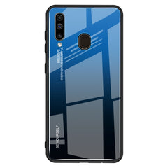 Gradient Color Glass Case, For Galaxy A30, For Galaxy A50, For Galaxy A60