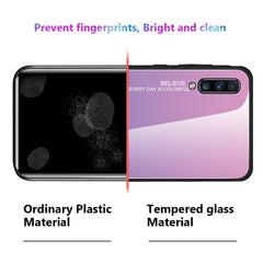 Gradient Color Glass Case, For Galaxy A70, For Galaxy M10, For Galaxy M30