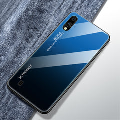 Gradient Color Glass Case, For Galaxy A70, For Galaxy M10, For Galaxy M30