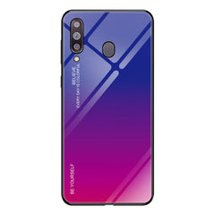 Gradient Color Glass Case, For Galaxy A70, For Galaxy M10, For Galaxy M30