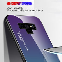 Gradient Color Glass Case, For Galaxy Note 9, For Galaxy S9, For Galaxy S10