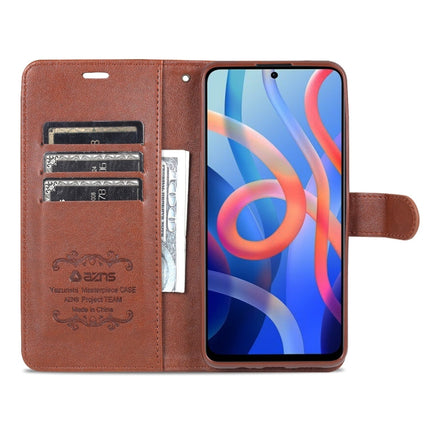 AZNS Sheepskin Texture Horizontal Flip Leather Phone Case with Holder & Card Slots & Wallet, For Xiaomi Redmi Note 11 / Poco M4 Pro 5G
