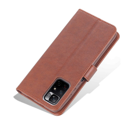 AZNS Sheepskin Texture Horizontal Flip Leather Phone Case with Holder & Card Slots & Wallet, For Xiaomi Redmi Note 11 / Poco M4 Pro 5G