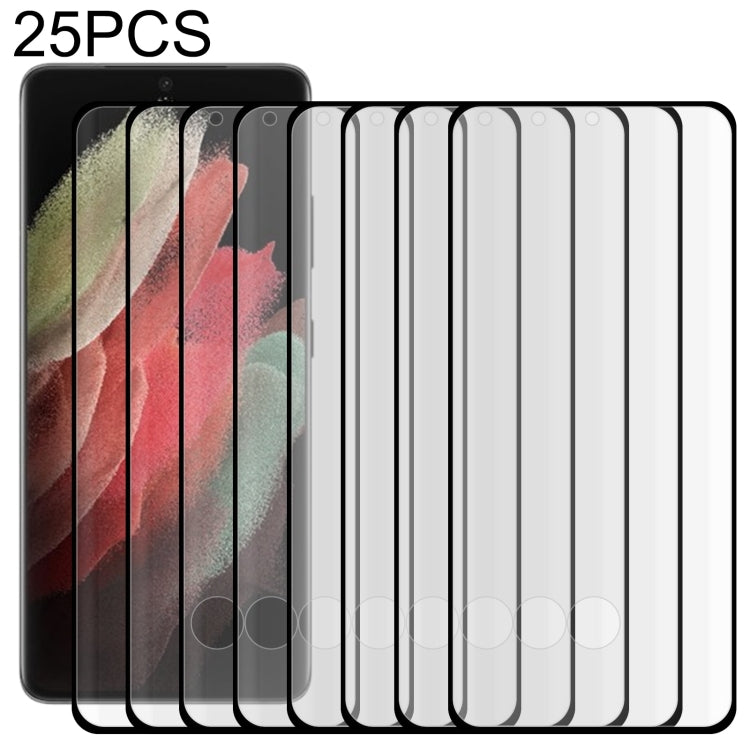 25 PCS Edge Glue 3D Curved Edge Full Screen Tempered Glass Film, For Samsung Galaxy S22 Ultra 5G (25pcs), For Samsung Galaxy S22+ 5G (25pcs), For Samsung Galaxy S22 5G (25pcs)