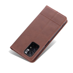 AZNS Magnetic Calf Texture Horizontal Flip Leather Phone Case with Card Slots & Holder & Wallet, For Xiaomi Redmi Note 11