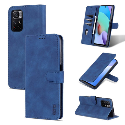 AZNS Skin Feel Calf Texture Horizontal Flip Leather Phone Case with Card Slots & Holder & Wallet, For Xiaomi Redmi Note 11 / Poco M4 Pro 5G