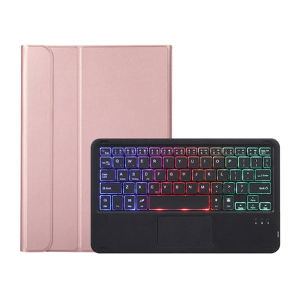 A08-AS Ultra-thin Backlight Bluetooth Keyboard Leather Case with Touchpad For Samsung Galaxy Tab A8 2021 SM-X205 / SM-X200