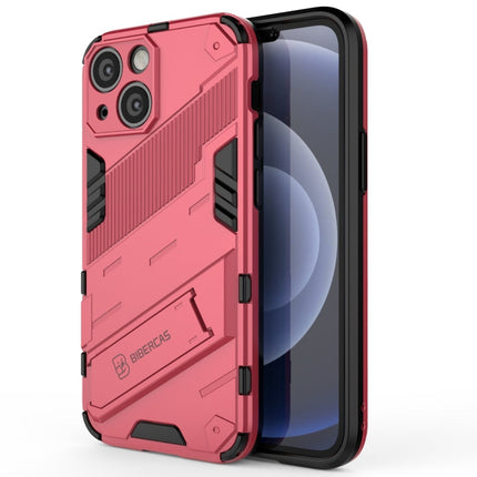 Punk Armor 2 in 1 PC + TPU Phone Case with Invisible Holder, For iPhone 13 mini, For iPhone 13, For iPhone 13 Pro